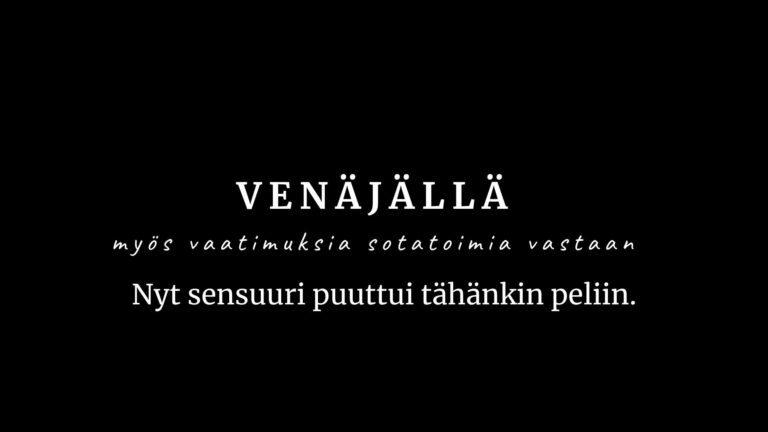Välitöntä rauhaa vaativien määrä kasvoi – kunnes sensuuri tiukkeni